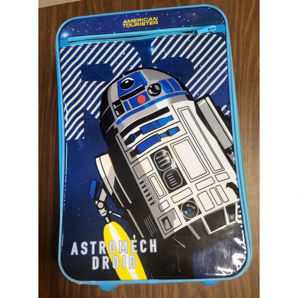 American Tourister STAR WARS R2D2 Astromech Droid Rolling Carry on Bag 19x12x8